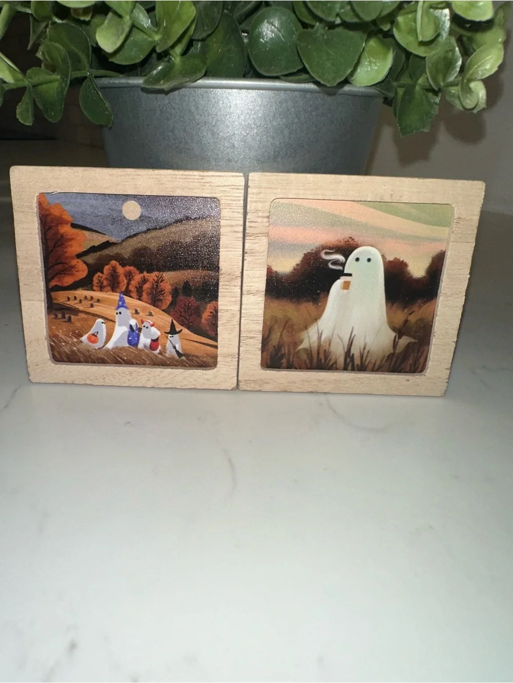 Target Bullseye Halloween Ghost magnets Set of 4 Halloween 2026
